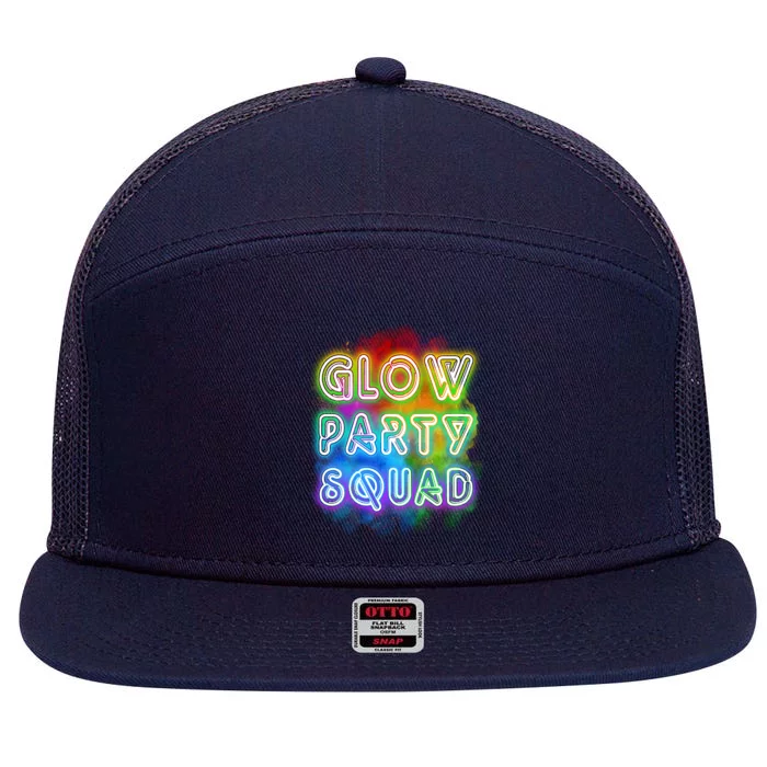 Glow Party Squad 7 Panel Mesh Trucker Snapback Hat