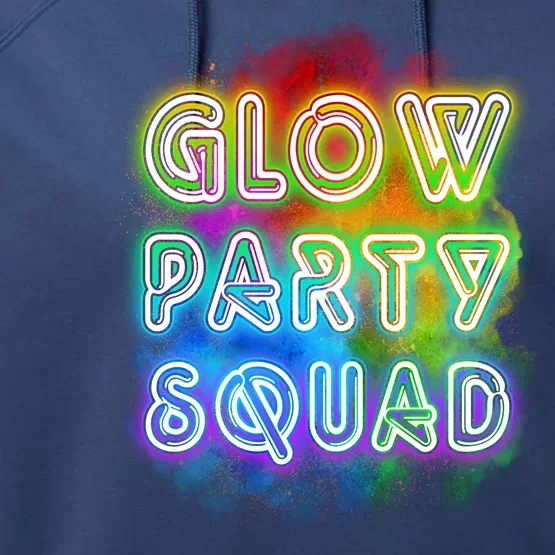 Glow Party Squad Performance Fleece Hoodie