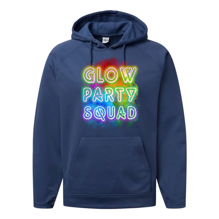 Glow Party Squad Performance Fleece Hoodie