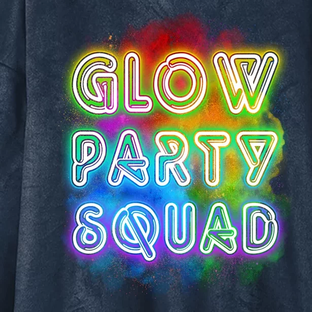 Glow Party Squad Hooded Wearable Blanket