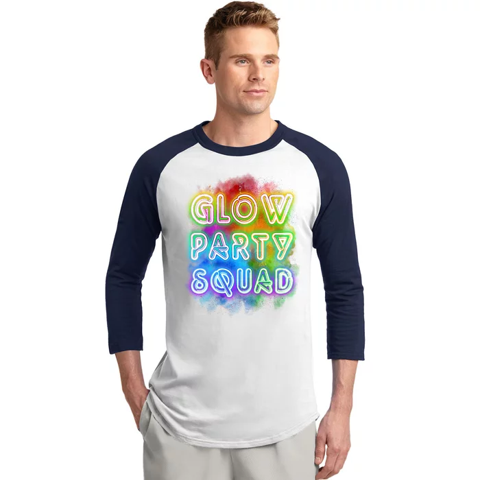 Glow Party Squad Baseball Sleeve Shirt