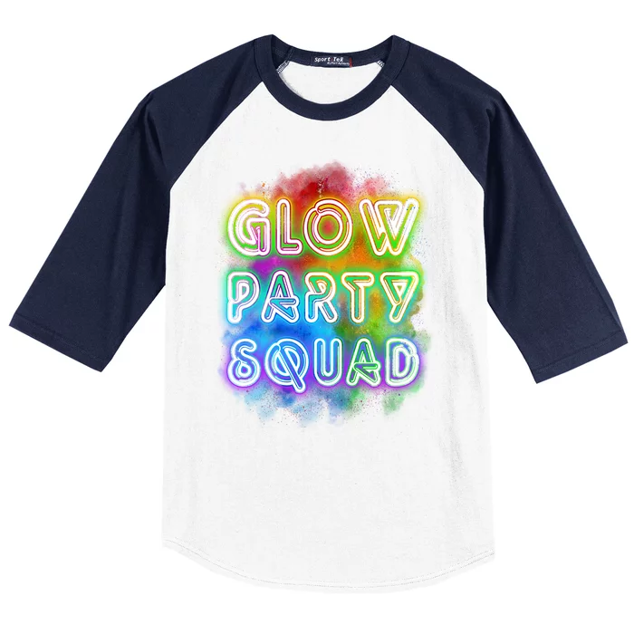 Glow Party Squad Baseball Sleeve Shirt