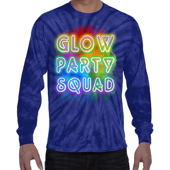 Glow Party Squad Tie-Dye Long Sleeve Shirt