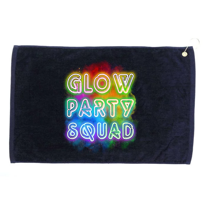 Glow Party Squad Grommeted Golf Towel