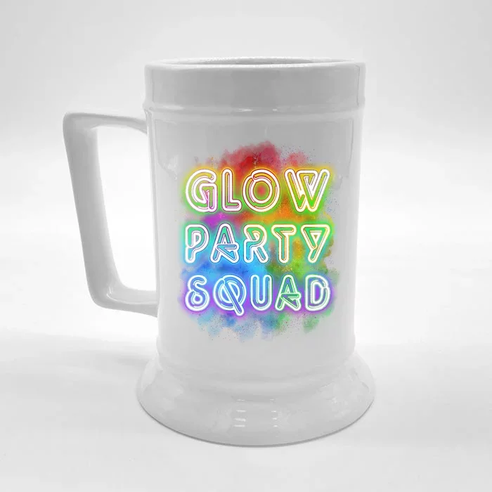 Glow Party Squad Front & Back Beer Stein