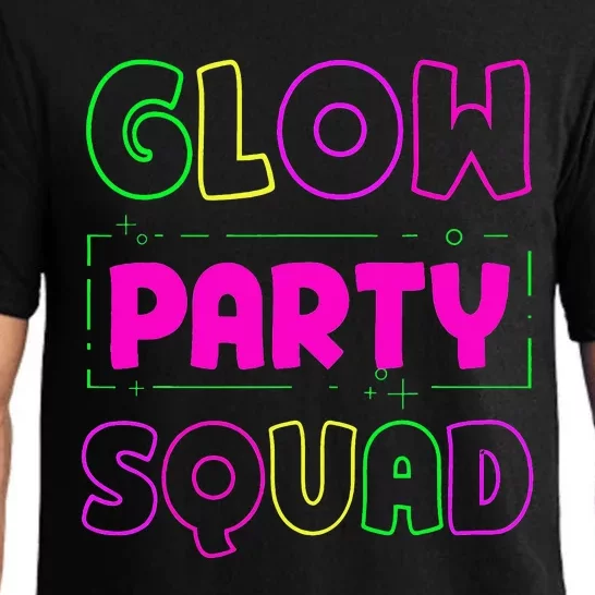 Glow Party Squad Neon Lights Party Lover Pajama Set