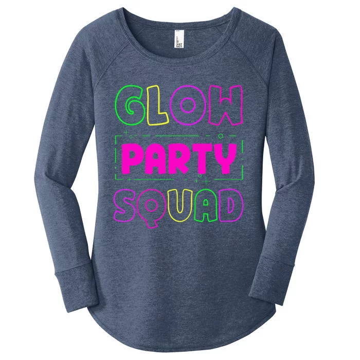 Glow Party Squad Neon Lights Party Lover Women's Perfect Tri Tunic Long Sleeve Shirt