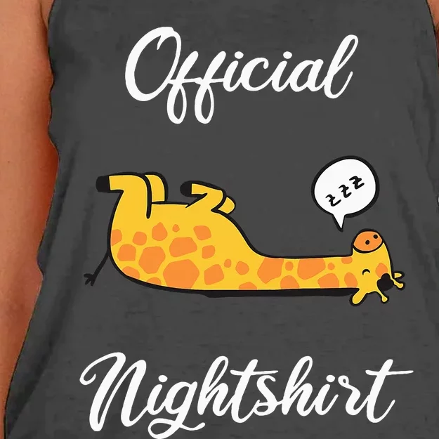 Giraffe Pet Sleepshirt Nightwear Nightshirt Sleep Pajama Women's Knotted Racerback Tank