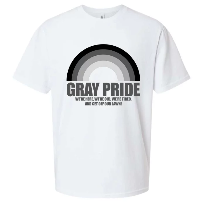 Gray Pride Senior Citizen Funny LGBTQ Sueded Cloud Jersey T-Shirt