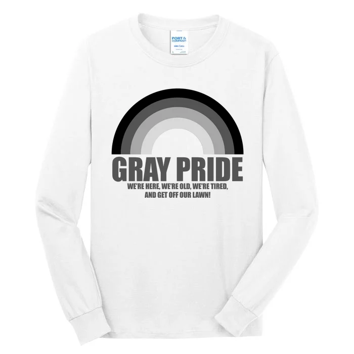 Gray Pride Senior Citizen Funny LGBTQ Tall Long Sleeve T-Shirt