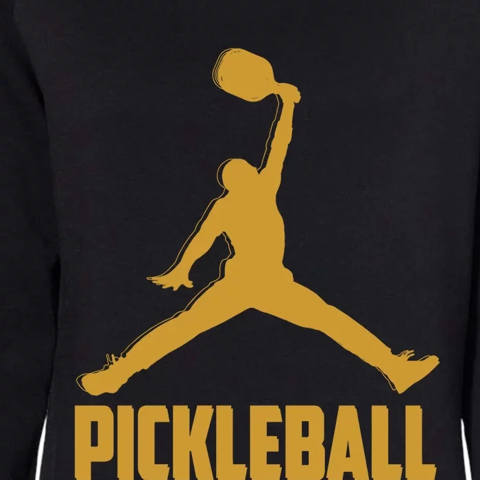 Gold Pickleball Sports Logo Womens California Wash Sweatshirt