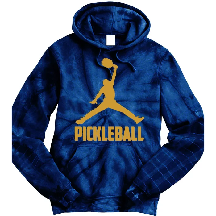 Gold Pickleball Sports Logo Tie Dye Hoodie