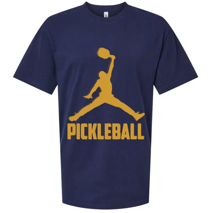 Gold Pickleball Sports Logo Sueded Cloud Jersey T-Shirt