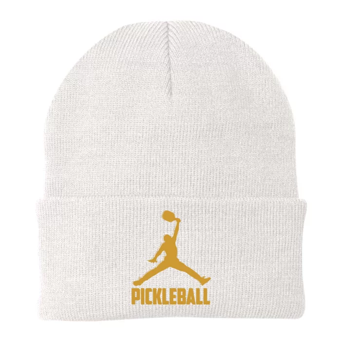 Gold Pickleball Sports Logo Knit Cap Winter Beanie