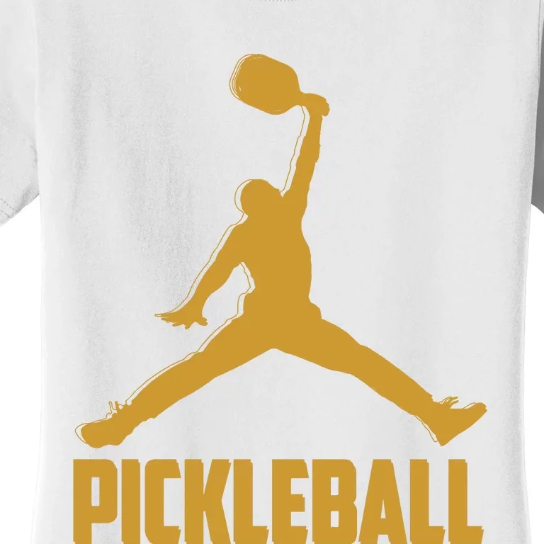 Gold Pickleball Sports Logo Women's T-Shirt