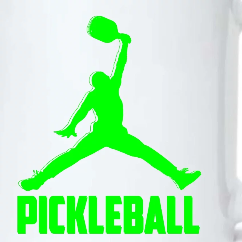 Green Pickleball Sports Logo Black Color Changing Mug