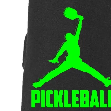 Green Pickleball Sports Logo Doggie 3-End Fleece Hoodie