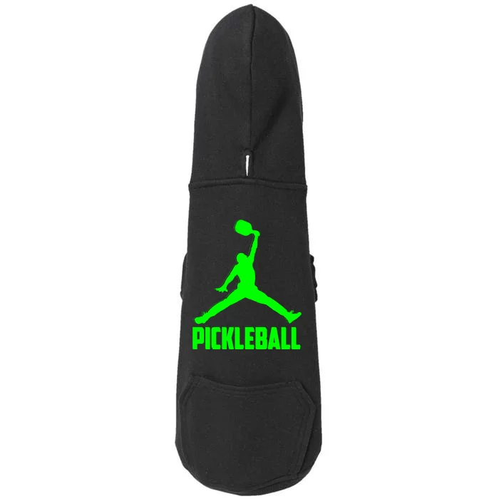 Green Pickleball Sports Logo Doggie 3-End Fleece Hoodie