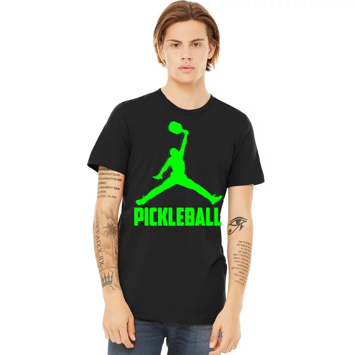 Green Pickleball Sports Logo Premium T-Shirt