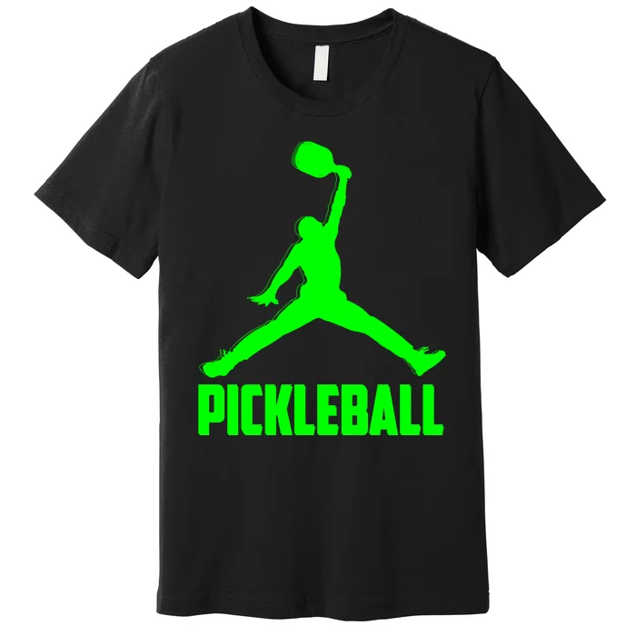 Green Pickleball Sports Logo Premium T-Shirt