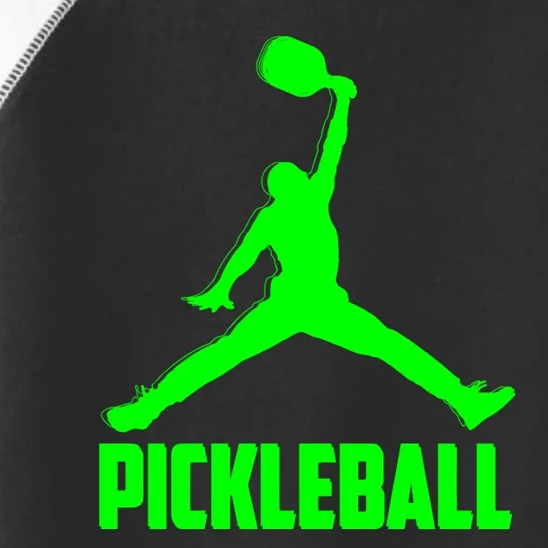 Green Pickleball Sports Logo Toddler Fine Jersey T-Shirt