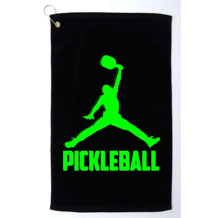 Green Pickleball Sports Logo Platinum Collection Golf Towel