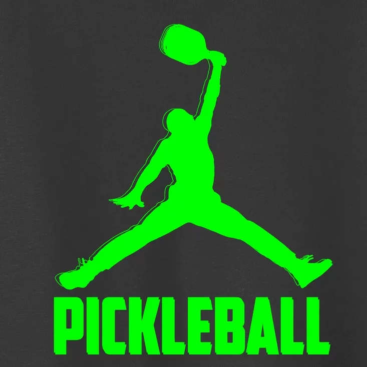 Green Pickleball Sports Logo Toddler T-Shirt