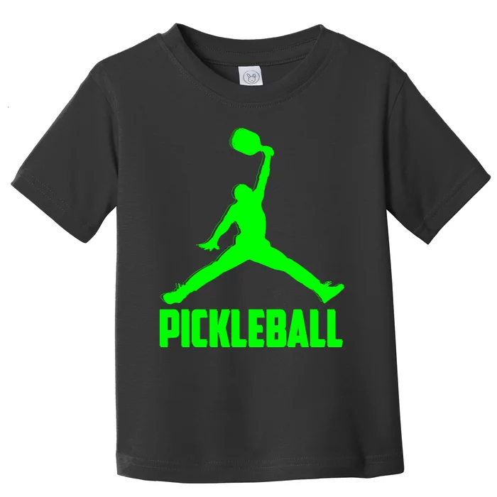 Green Pickleball Sports Logo Toddler T-Shirt