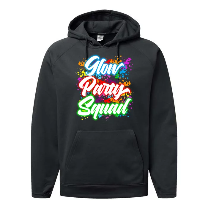 Glow Party Squad Neon Performance Fleece Hoodie