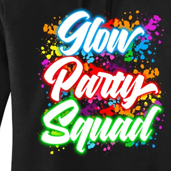 Glow Party Squad Neon Women's Pullover Hoodie