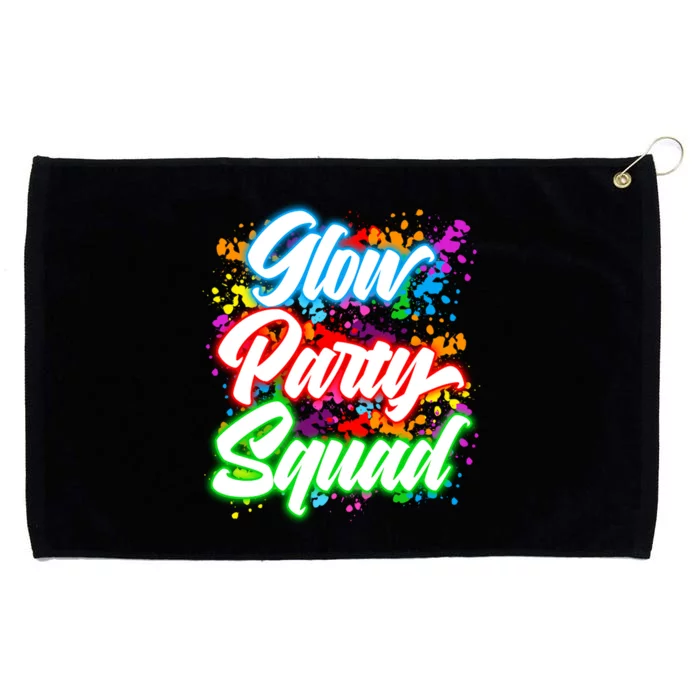 Glow Party Squad Neon Grommeted Golf Towel