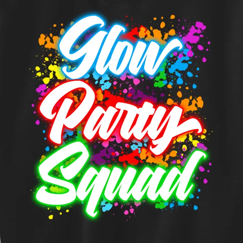 Glow Party Squad Neon Kids Sweatshirt