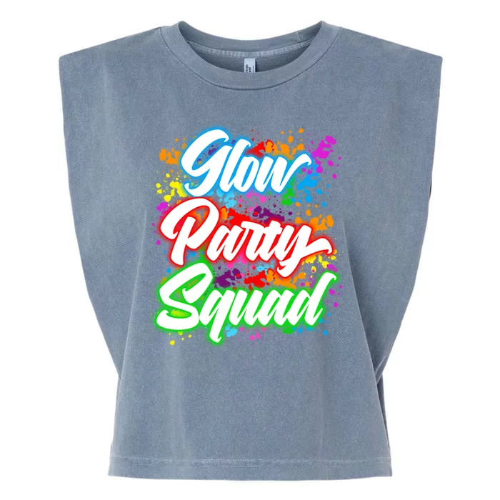 Glow Party Squad Neon Garment-Dyed Women's Muscle Tee