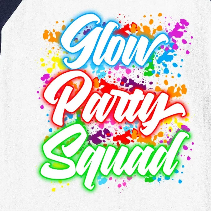 Glow Party Squad Neon Baseball Sleeve Shirt