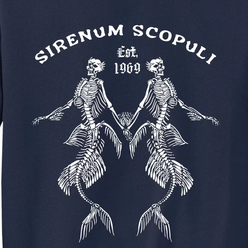 Goth Punk Siren Mermaid Skeleton Sirenum Scopuli Skull Tall Sweatshirt