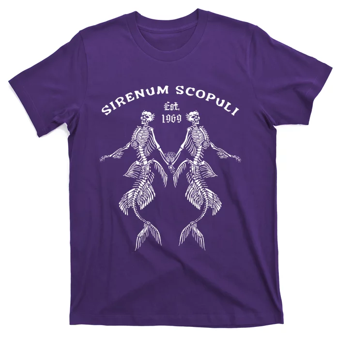 Goth Punk Siren Mermaid Skeleton Sirenum Scopuli Skull T-Shirt