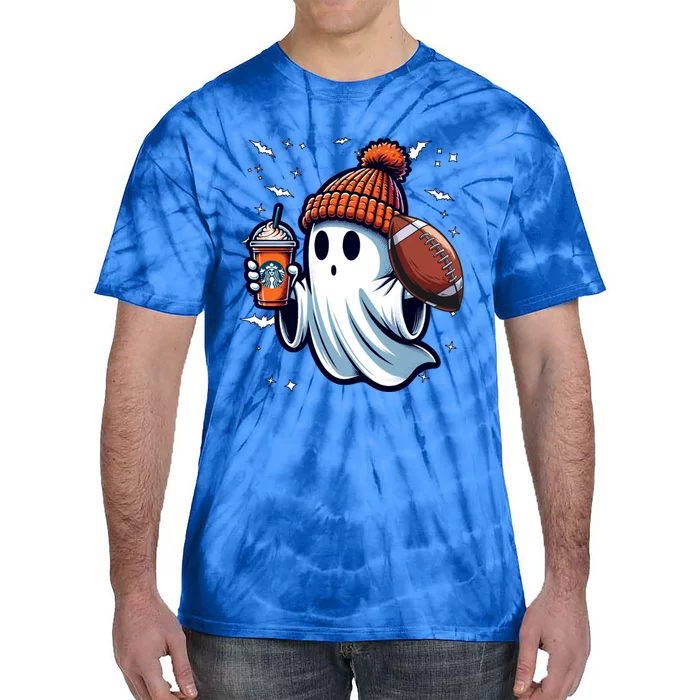 Ghost Pumpkin S Beanie Fall Football Lovers Halloween Gift Tie-Dye T-Shirt