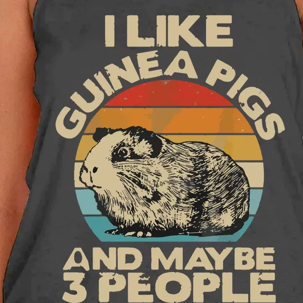 Guinea Pig Shirts Guinea Pig Lover Tee Funny Guinea Pig Women's Knotted Racerback Tank