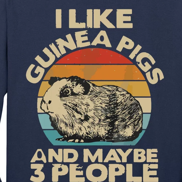 Guinea Pig Shirts Guinea Pig Lover Tee Funny Guinea Pig Tall Long Sleeve T-Shirt