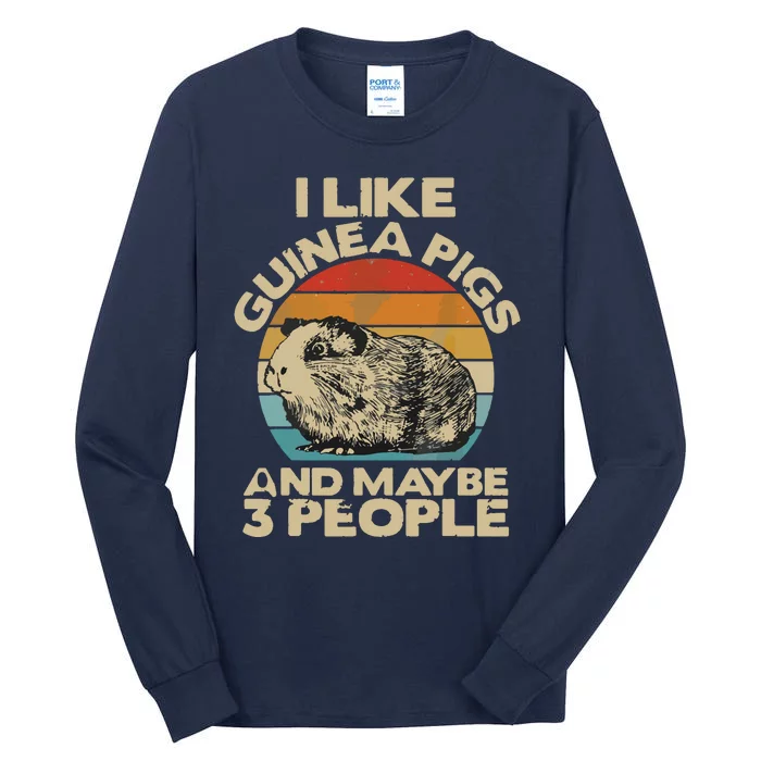 Guinea Pig Shirts Guinea Pig Lover Tee Funny Guinea Pig Tall Long Sleeve T-Shirt