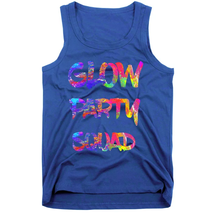 Glow Party Squad 80s Retro Party Group Dance Party Team Gift Tank Top