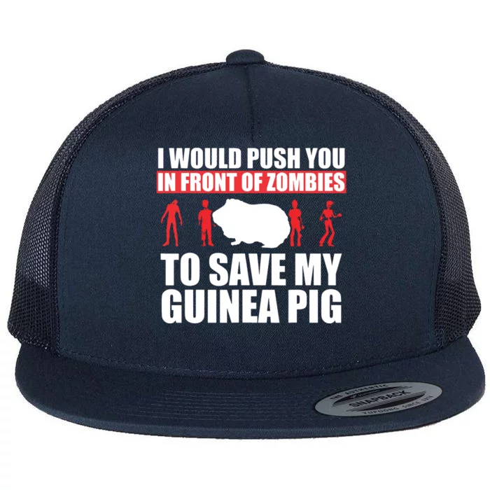 Guinea Pig Shirts Save My Pet Guinea Pig Flat Bill Trucker Hat