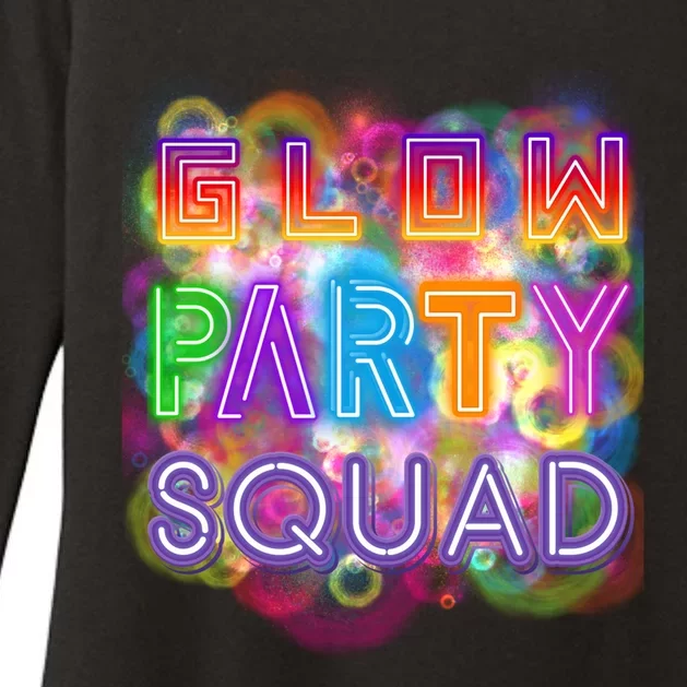 Glow Party Squad Girls Glow Funny Retro Party Lover Gift Womens CVC Long Sleeve Shirt