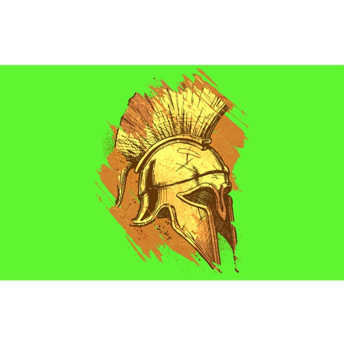 Grunge Painted Spartan Gladiator Warrior Helmet Bumper Sticker