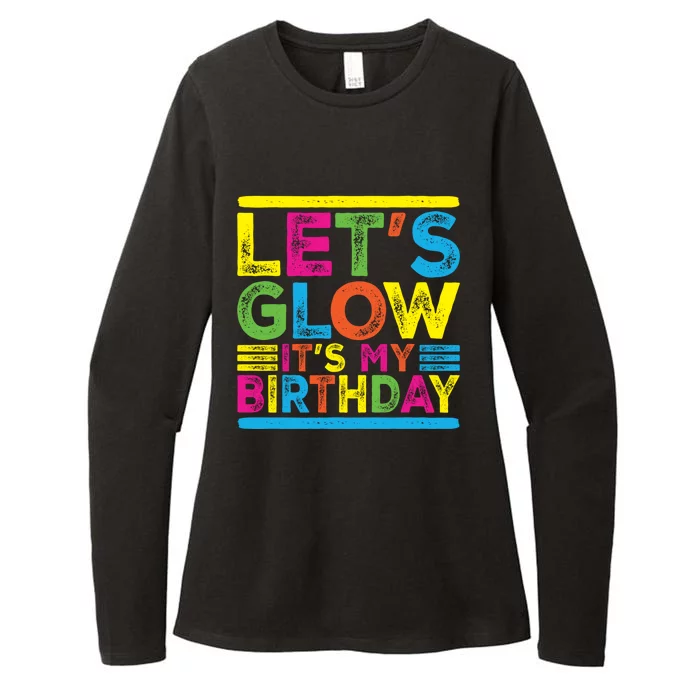 Glow Party Squad Let's Glow Party Birthday Night Matching Gift Womens CVC Long Sleeve Shirt