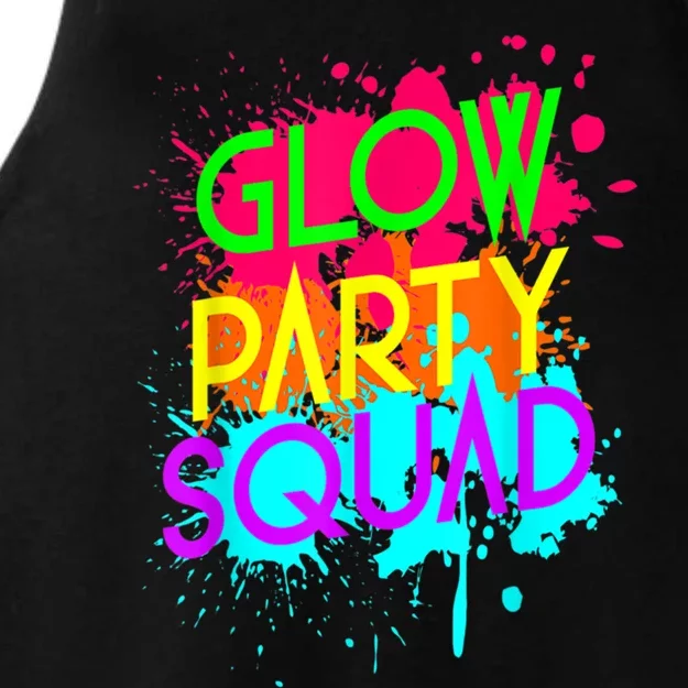 Glow Party Squad Funny Halloween Group Gift Ladies Tri-Blend Wicking Tank