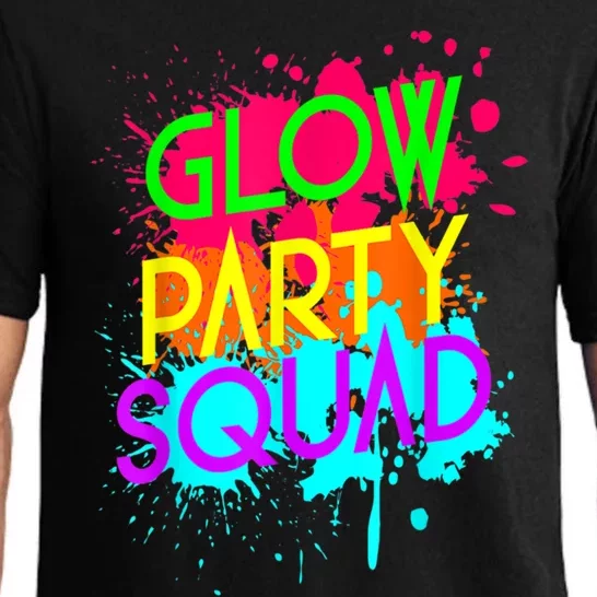 Glow Party Squad Funny Halloween Group Gift Pajama Set