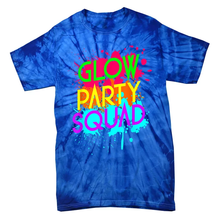 Glow Party Squad Funny Halloween Group Gift Tie-Dye T-Shirt