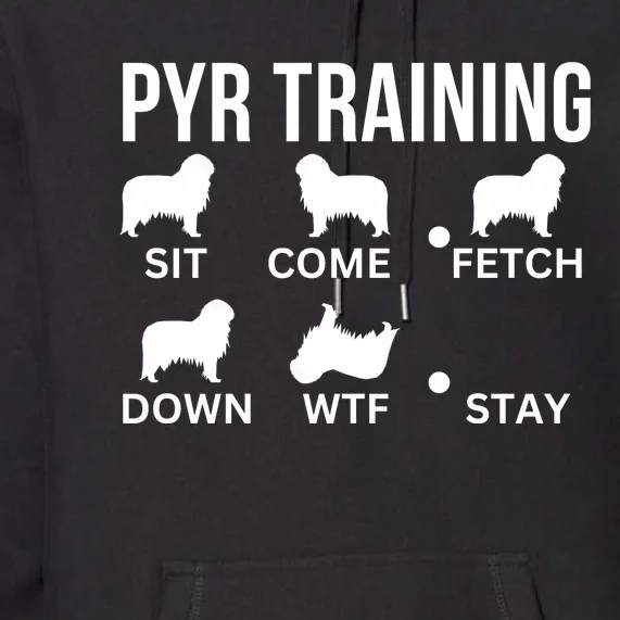 Great Pyrenees Training Pyr Dog Tricks Premium Hoodie