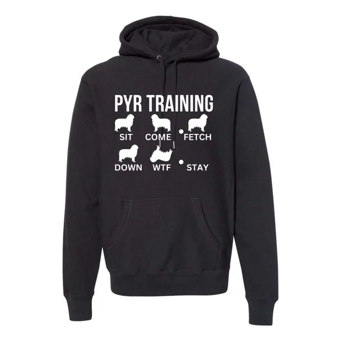 Great Pyrenees Training Pyr Dog Tricks Premium Hoodie